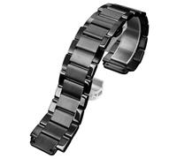 ROUREOX Hommes 316L Acier Inoxydable Remplacement Bracelet Montre, Bracelet Métal Solide Bouche Convexe, Accessoire-Noir 24 * 17MM pour Hublot Big Bang