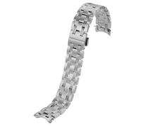 ROUREOX Hommes Bracelet Montre Remplacement Métallique, Extrémité Courbe, Bracelet Déploiement Acier Inoxydable pour Tissot 1853 Seastar 1000 Collection T065.430.A-Argent 19MM