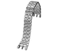 ROUREOX Hommes Métal Solide Bracelet Montre Remplacement, Acier Brossé Boucle Papillon pour Versace V-Race Dual Collection-Argent