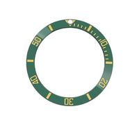 ROUREOX Insert de Lunette Biseauté Céramique 38mm x 30.7mm, Anneau 60-Minutes Pièce DIY Modding pour Rolex Submariner Series-C