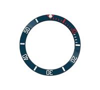 ROUREOX Insert de Lunette Biseauté Céramique 38mm x 30.7mm, Anneau 60-Minutes Pièce DIY Modding pour Rolex Submariner Series-H