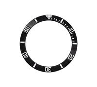 ROUREOX Insert de Lunette Biseauté Céramique 38mm x 30.7mm, Anneau 60-Minutes Pièce DIY Modding pour Rolex Submariner Series-M