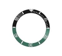 ROUREOX Insert de Lunette Biseauté Céramique 38mm x 30.7mm, Anneau 60-Minutes Pièce DIY Modding pour Rolex Submariner Series-A