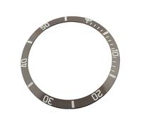 ROUREOX Insert de Lunette Céramique 38mm Inrayable, Bague de Rechange Modding & Réparations Montre pour Rolex Submariner Series-Brun + Blanc