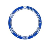 ROUREOX Insert de Lunette Céramique Incliné 38mm x 30,7mm - Anneau de Montre Remplacement Perle Lumineuse Style Plongeuse - A1