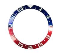 ROUREOX Insert Lunette Céramique 38mm 24h Inrayable, Bague de Remplacement Accessoires Modding Montre pour Rolex GMT Series-H