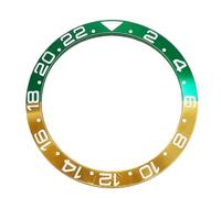 ROUREOX Insert Lunette Céramique 38mm 24h Inrayable, Bague de Remplacement Accessoires Modding Montre pour Rolex GMT Series-I