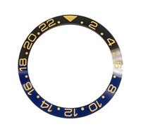 ROUREOX Insert Lunette Céramique 38mm 24h Inrayable, Bague de Remplacement Accessoires Modding Montre pour Rolex GMT Series-P