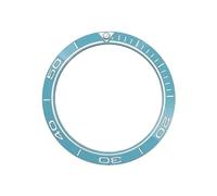 ROUREOX Insert Lunette Céramique 38mm Bleu Clair, Anneau de Montre Remplacement, Accessoires Modification pour Rolex Submariner Series-A7