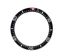 ROUREOX Insert Plat de Lunette Céramique 38 x 31.5mm, Anneau de Remplacement 60 Minutes, Pièces Modding Montre pour Seiko SKX007 SKX009 SKX011-K