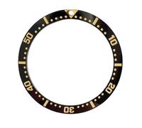 ROUREOX Insert Plat de Lunette Céramique 38 x 31.5mm, Anneau de Remplacement 60 Minutes, Pièces Modding Montre pour Seiko SKX007 SKX009 SKX011-E