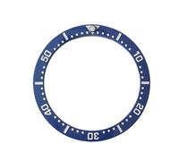 ROUREOX Insert Plat de Lunette Céramique 38 x 31.5mm, Anneau de Remplacement 60 Minutes, Pièces Modding Montre pour Seiko SKX007 SKX009 SKX011-I