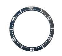 ROUREOX Insert Plat de Lunette Céramique 38 x 31.5mm, Anneau de Remplacement 60 Minutes, Pièces Modding Montre pour Seiko SKX007 SKX009 SKX011-B