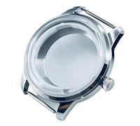 ROUREOX Kit Boîtier Montre Vintage 36mm 40mm Saphir Bombé Fond Transparent NH35 NH36 NH38 Argent for Seiko Presage Cocktail Time-A 33MM