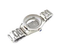 ROUREOX Kit Horloger DIY 39.5mm Boîtier Poli Bracelet Acier INOX Couronne Vissée Mouvement Mécanique NH35 4R35 pour Grand Seiko-A1-Pas de Log 39.5MM