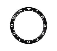 ROUREOX Lunette en Céramique 38mm x 30.7mm, Anneau de Rechange avec Échelle, Pièces Réparation & Modding Montre pour Seiko SKX007-T