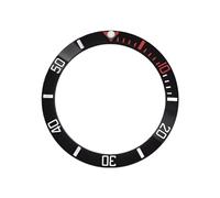 ROUREOX Lunette Inclinée en Céramique, Insert Plongeur 60-Min 38mm x 30.7mm, Bague Modding Montre pour Seiko SKX007 SKX009 SKX011-L