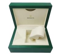 ROUREOX Moyenne Coffret Montre Vert Texturé Design Crème Velours Doublure Présentation Boîte avec Extérieur Emballage pour Rolex Box