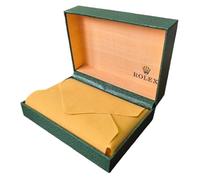 ROUREOX Organisateur Montre Robuste Vert - Étui Unique Aspect Cuir - Structure Boîte Bois pour Rangement Sûr pour Rolex GMT-Master II