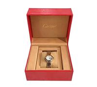 ROUREOX Organisateur Rangement Montre Universel Boîte Rouge Coque Rigide Coussin Intérieur Doux Voyage pour Cartier Ballon Bleu