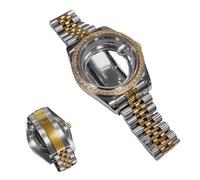 ROUREOX Pièces Modding Montre 41mm Boîtier Bicolore Bracelet Acier Verre Saphir Fond Exposition Mouvement 8285 8215 DIY pour Rolex Datejust-4 41MM