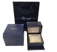 ROUREOX Set Étui Exposition Montre Bleu Profond Carré Emplacement Unique Intérieur Rembourré Sac Cadeau pour Chopard