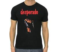 Rourunjie Desperado T-Shirt Movie Cotton Black Antonio Banderas Black 3XL