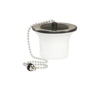 Rousseau - Bonde à bouchon - Sans trop plein, pour évier inox percé - Ø 50 mm - Chromé