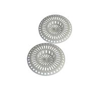 Rousseau - Grille Bonde pour Evier en ABS - Ø 80 mm / 2 pièces - Blanc