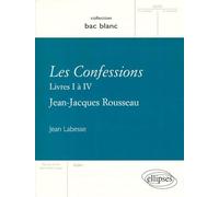 Rousseau, Les Confessions (Livres I à IV)