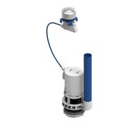 Rousseau Mécanisme de WC, Chasse d'Eau à Bouton Poussoir Simple Débit Blanc