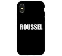 Roussel Nom de famille Famille Couple Nom Roussel Coque pour iPhone X/XS