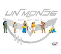 Noch® Routards et Trampolines, colorés à la Main, Figurines Debout et assises pour modélisme H0 ou Cadeaux DIY