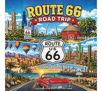 ROUTE 66 ROAD TRIP COLORING & PUZZLE BOOK: A Route 66 Adventure from Chicago to Santa Monica | Explore Route 66 Landmarks, Diners, Roadside ... Searches, Featuring Historic Route 66 Attract