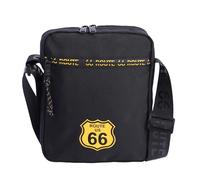 Route 66 - Sacoche Homme Bandouliere avec 3 Pochettes - sac bandoulière homme - sacs à main homme - pochette bandouliere - Tissu Résistant - Unisex