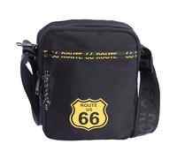 Route 66 - Sacoche Homme Bandouliere avec 4 Pochettes - sac bandoulière homme - sacs à main homme - pochette bandouliere - Tissu Résistant - Unisex