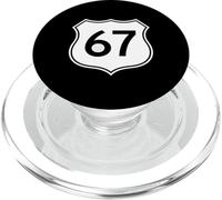 Route 67 Six Seven 6-7 Meme Gen Alpha Slang Funny School PopSockets PopGrip pour MagSafe