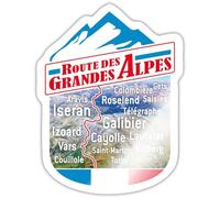 Route Des Grandes Alpes Cadeau Moto Autocollant Sticker