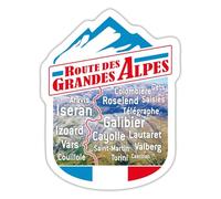 Route Des Grandes Alpes Cadeau Moto Autocollant Sticker