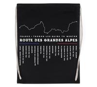 Route Des Grandes Alpes France Sac De Sport En Coton Réutilisable Noir