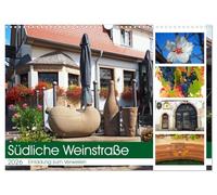 Route du vin du sud Une invitation à la détente, Version française (Calendrier mural 2026 DIN A3 portrait), Calendrier CALVENDO mensuel
