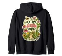 Route Florale Native Pollinisateurs Sweat à Capuche