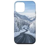 Route Montagne Enneigée Hiver Vue Paysage Scénique Coque pour iPhone 12 Mini