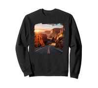 Route panoramique des falaises du désert au Lever du Soleil de Canyon Road Sweatshirt