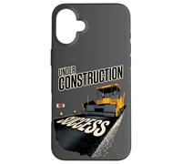 Route vers Le succès en Construction, Travailler Dur Coque pour iPhone 16 Plus