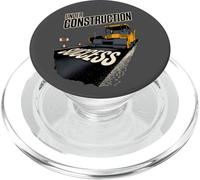 Route vers Le succès en Construction, Travailler Dur PopSockets PopGrip pour MagSafe