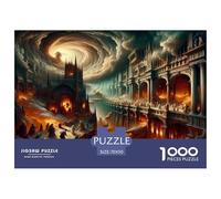 Route vers l'enfer Puzzle 1000 Pièces pour Adultes Et Enfants À Partir De 12 Ans Jeu De Patience Et De Réflexion Divertissement Créatif Cadeau Classiques Décoration De La Maison 70x50cm/1000pcs