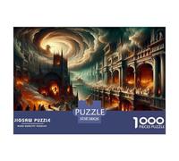 Route vers l'enfer Puzzle 1000 Pièces pour Adultes Et Enfants Dès 14 Ans Jeu Cadeau Unique Divertissement Créatif Cadeau Classiques - Activité Familiale Parfaite 38x26cm/1000pcs