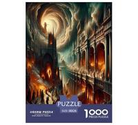 Route vers l'enfer Puzzle 1000 Pièces pour Adultes Et Enfants Dès 14 Ans Jeux De Défi Jouets Éducatifs Divertissement Créatif Cadeau Classiques - Activité Familiale Parfaite 38x26cm/1000pcs