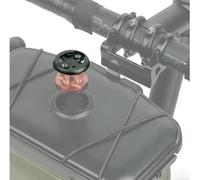 Route Werks Bar Fly & Wahoo Mount | Adaptateur technique noir durable pour sacs de guidon et supports avant, compatible avec les appareils Edge, Wahoo ELEMNT et Karoo2, verrouillage sécurisé quart de